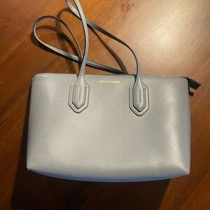 Emporio Armani Gray Leather Bag